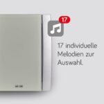 Grothe Croma 100A Aufputz-Gong mit satinierter Acrylfront in Silber und Grau