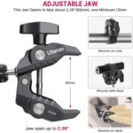 ULANZI R094 Super Clamp Crab Klemmhalterung mit Doppelkugelkopf und Gewindeanschlüssen