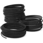 Schwarzer PVC-Isolierschlauch AUPROTEC mit 14 Millimeter Innendurchmesser als aufgewickelter Ring
