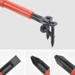 Elfteiliges Schraubendreher-Set Gunpla mit rot-gelben isolierten Griffen, Schlitz-, Kreuzschlitz- und Pozidriv-Klingen sowie Spannungsprüfer