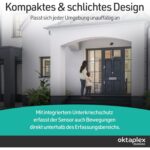 Zwei anthrazitfarbene Aufputz-Bewegungsmelder Oktaplex Bea mit schwenkbarem Sensorkopf