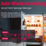 Schmaler weisser Hutschienen-Stromzähler TONGOU TO-Q-SYS-JWT mit farbigem Display, Schaltwippe und Schraubklemmen für Phase und Neutralleiter
