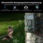 Wildkamera GardePro A3S im Tarnmuster mit Infrarot-LED-Feld, Objektiv und drei Bewegungssensoren