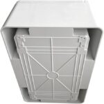 Lichtgrauer ARLI Schaltschrank aus ABS-Kunststoff, 400 x 500 x 175 mm, geschlossene Tür mit zwei Verriegelungen