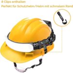 Schwarz-orange LED-Stirnlampe POKISEED PRO 1500 mit breitem Leuchtband, Stirnband, Etui und USB-C-Kabel