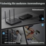 Blauer Leitungssucher Mastfuyi FY869B mit Sender und Empfänger, Krokodilklemmen-Kabel, RJ45-Adapterkabel und Aufbewahrungstasche