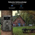 Wildkamera GardePro A3S im Tarnmuster mit Infrarot-LED-Feld, Objektiv und drei Bewegungssensoren