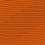 Orangefarbenes CAT-7-Verlegekabel von HB-DIGITAL, 25-Meter-Ring vor dem Kartonspender
