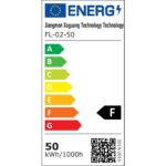Schwarzer LED-Flutlichtstrahler Tailcas mit PIR-Bewegungsmelder, Montagebügel und Fernbedienung