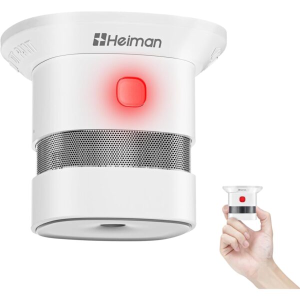 Heiman HS1SA Mini Rauchmelder mit 10-Jahres-Batterie, 85 dB, Ausführung 1 Stück