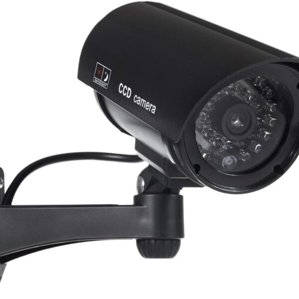 Maclean IR1100 B Kamera-Attrappe mit LED, wasserdicht, schwarz – Bild 3