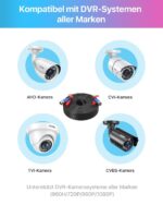 ZOSI 4x 30 m BNC Video-Stromkabel, BNC/RCA-Adapter, für CCTV – Bild 4