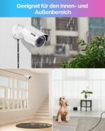 ZOSI 4x 30 m BNC Video-Stromkabel, BNC/RCA-Adapter, für CCTV – Bild 5
