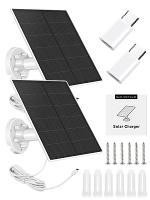 SANKABA 5W Solarpanel 2er-Pack für Kameras, USB-C und Micro-USB, IP65 – Detail 7