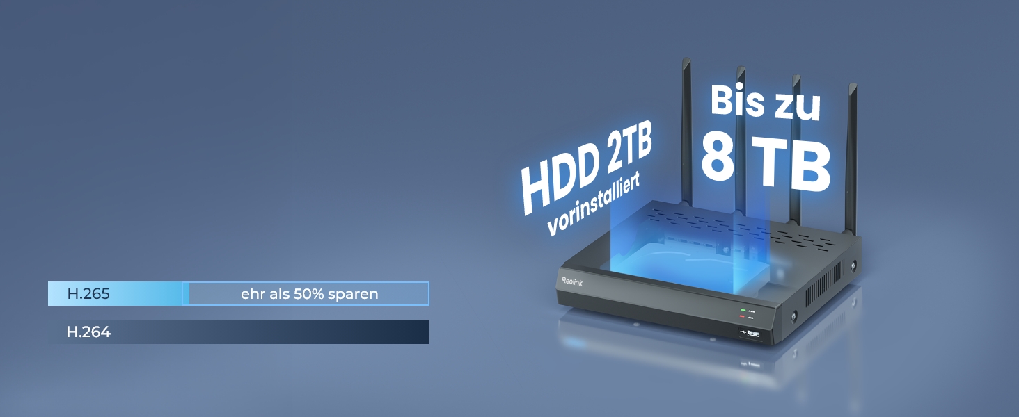 Reolink RLN12W Set mit zwei 4K WLAN-Kameras und NVR mit 2 TB im Detail – Detail 13