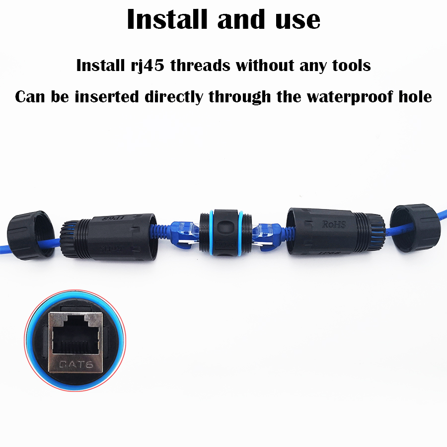 CTRICALVER wasserdichte RJ45 Kupplung Cat6 IP68, Produktdetails – Detail 6