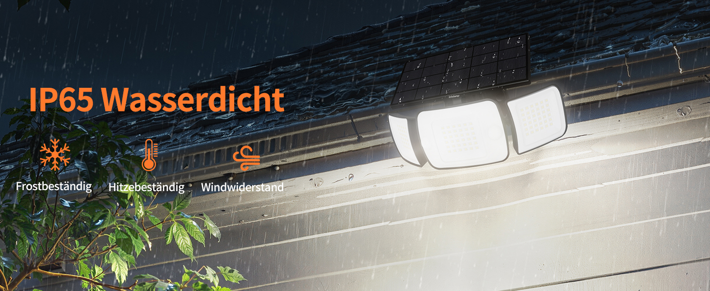 INTELAMP Solarleuchte mit Bewegungsmelder, 2 Stück, für Aussenbereich – Detail 8