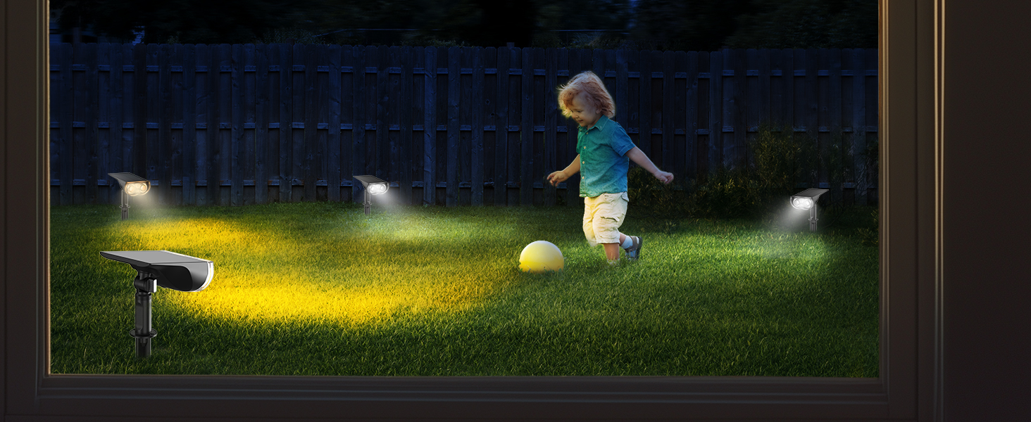 Linkind Solar-Gartenleuchte StarRay 2 mit Bewegungsmelder, 4er-Set – Detail 10