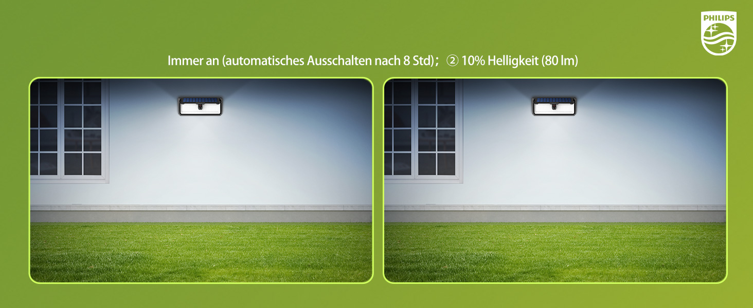 Philips Solarlampe Aussen mit Bewegungsmelder, 258 LEDs, 29,2 cm – Detail 6