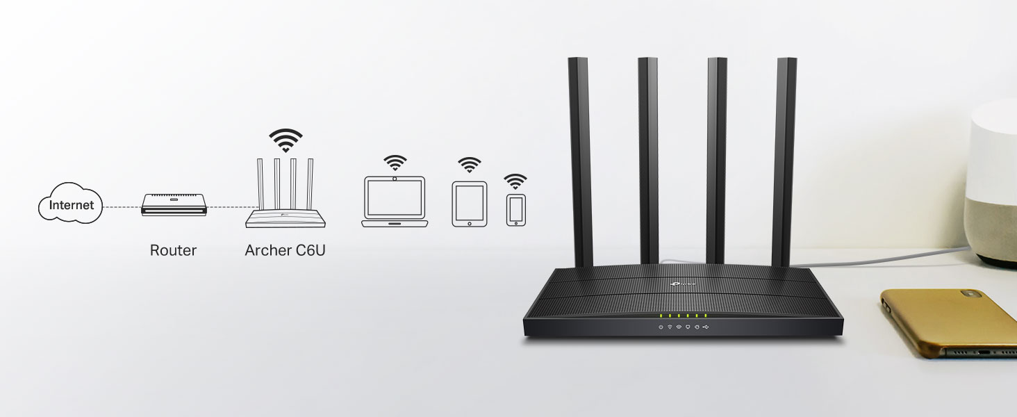 TP-Link Archer C6 Dualband-WLAN-Router – Detail 9
