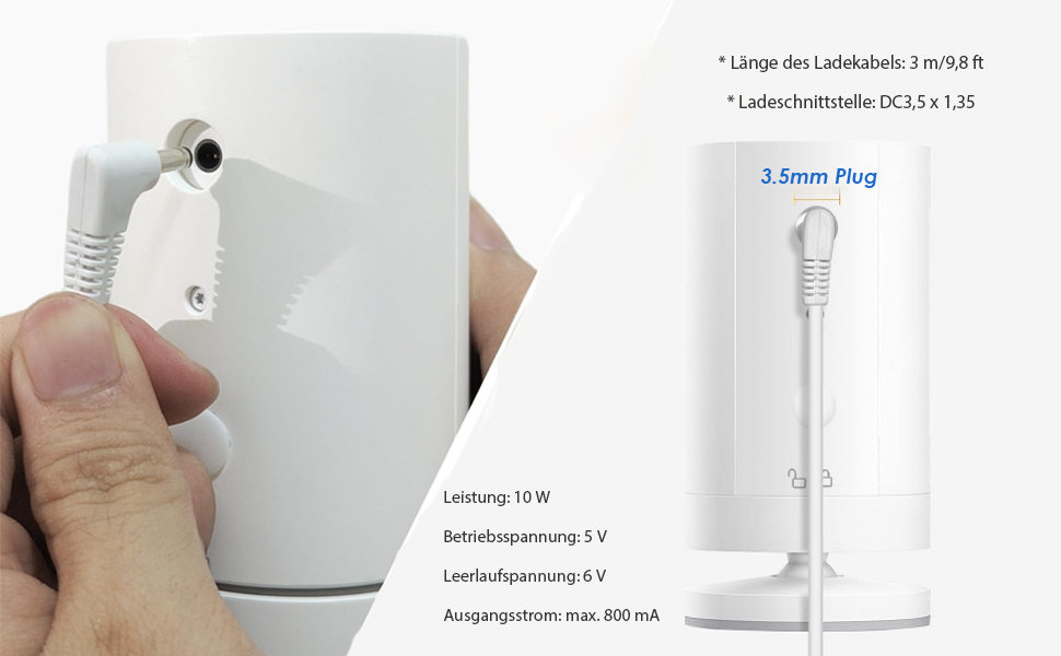Yunseity Solarpanel für Ring Kamera mit Halterung – Detail 5