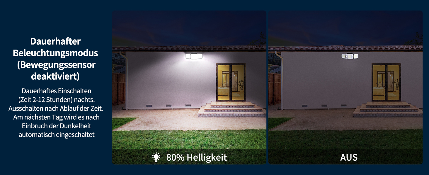 INTELAMP Solarstrahler mit Bewegungsmelder und Fernbedienung für Aussenbereich – Detail 4