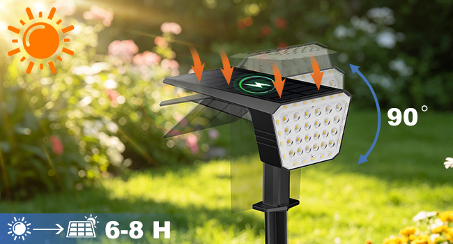 FIFlying Solarstrahler Aussen IP67, 2 oder 4 Stück, Warmweiss oder Kaltweiss – Detail 2