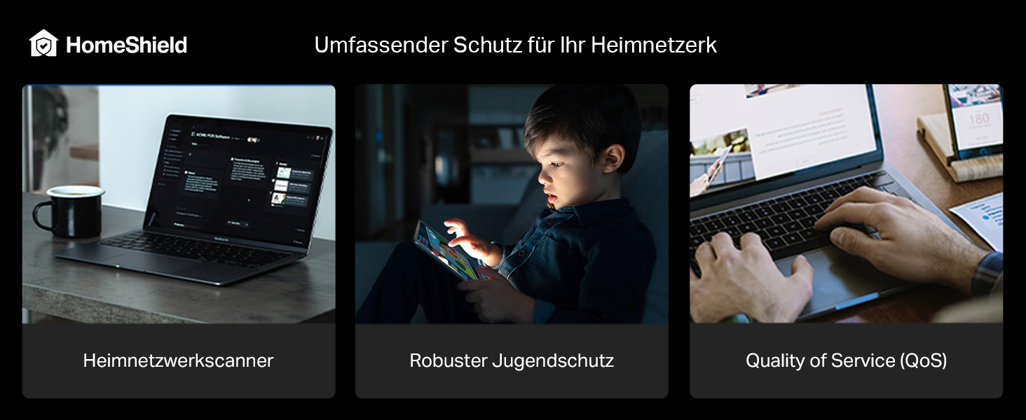 TP-Link Archer BE550 Wi-Fi 7 Router mit sechs internen Antennen – Detail 7