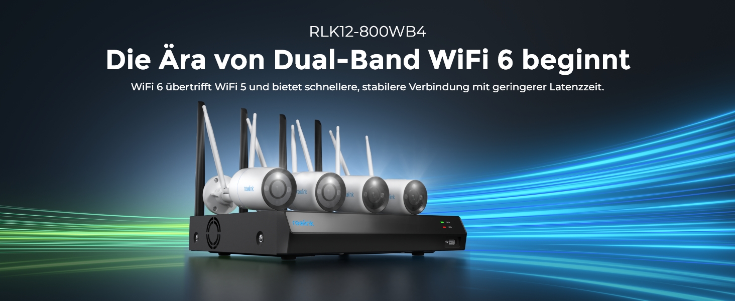 Reolink RLK12-800WB4 WLAN-Überwachungsset mit 12-Kanal-NVR und vier Kameras – Detail 1