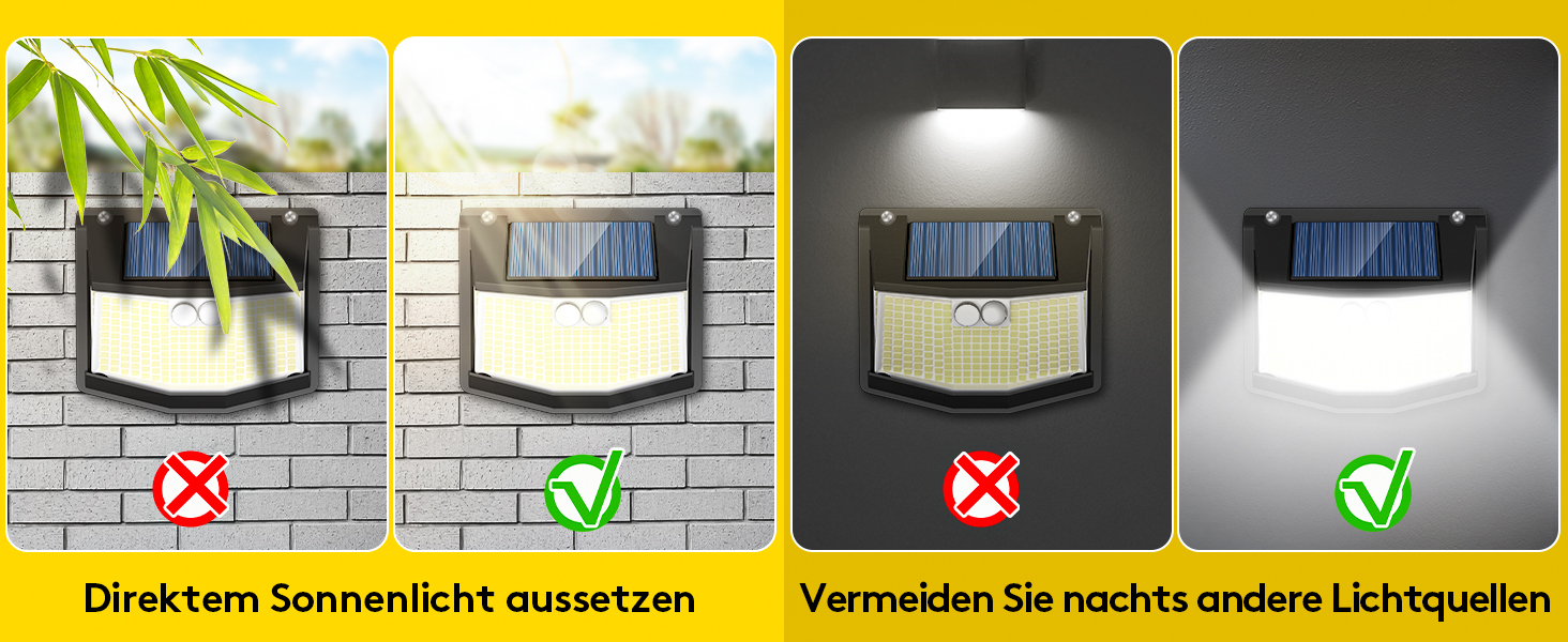 CZHHMART Solarlampe für Aussen mit Bewegungsmelder und 248 LEDs – Detail 5