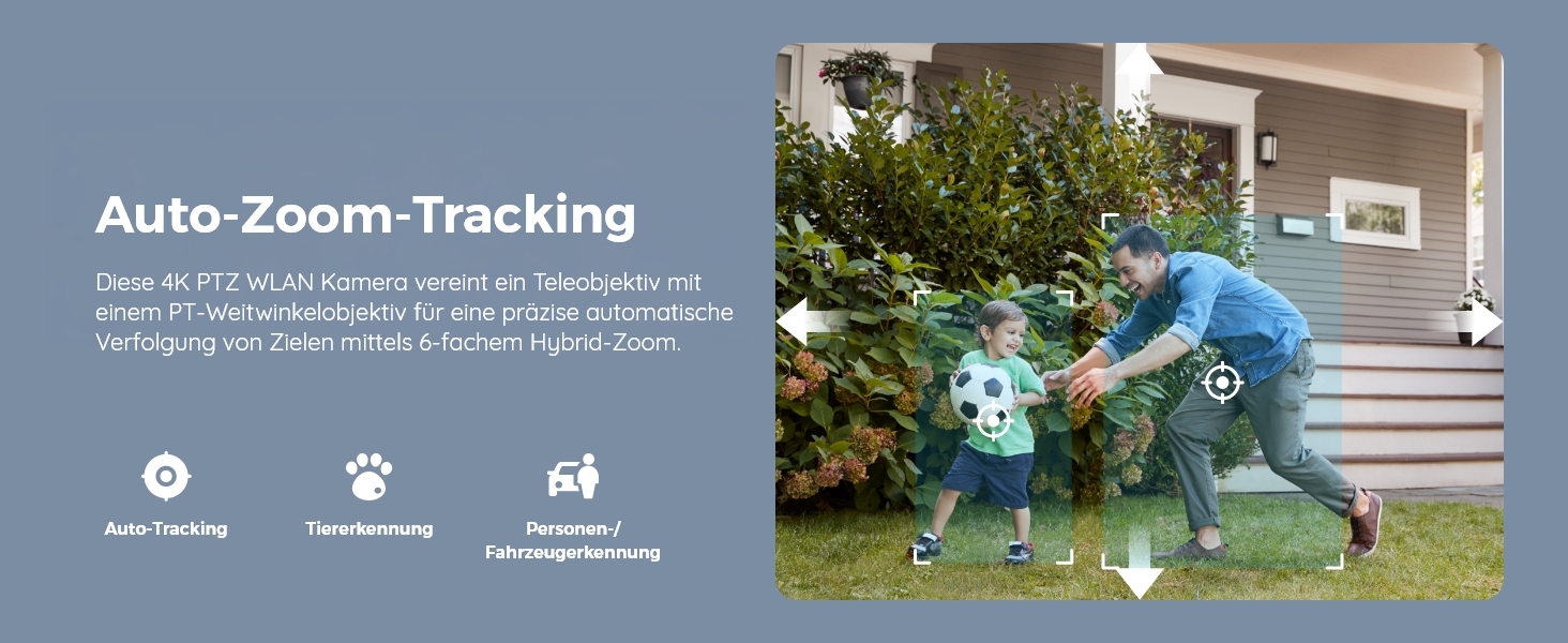 Reolink TrackMix WiFi PTZ Überwachungskamera mit Dual-Objektiv und Auto-Tracking-Zoom – Detail 5