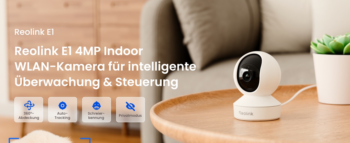 Reolink Home Hub Mini mit zwei E1-Innenkameras als Überwachungsset – Detail 1