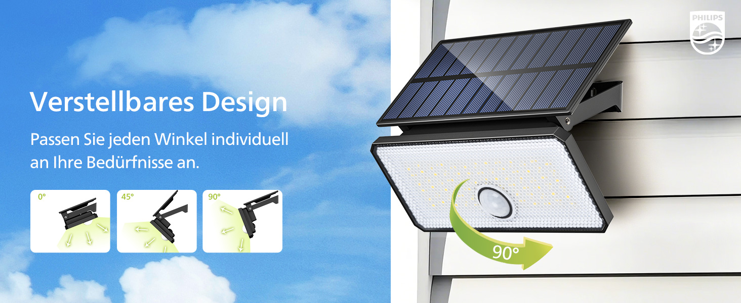 Philips Solarlampe mit 1000 lm und PIR-Bewegungsmelder – Detail 8