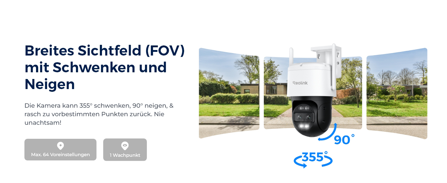 Reolink Home Hub Mini mit TrackMix WiFi PTZ-Kamera, Dual-Objektiv – Detail 5