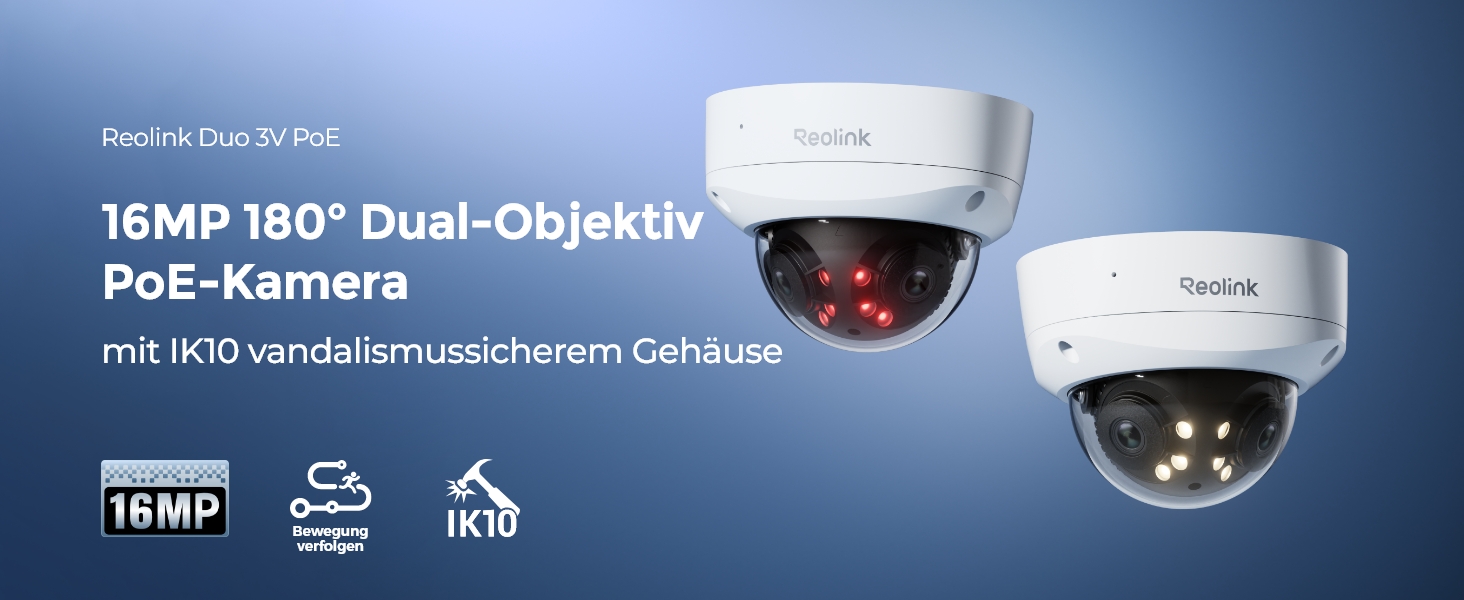 Reolink Duo 3V PoE Dual-Objektiv Kameras im 4er-Set mit NVR RLN8-410 – Detail 1