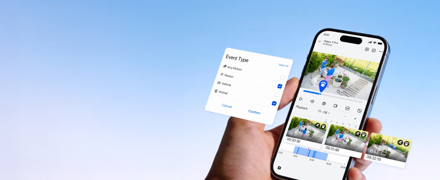 Reolink Home Hub Mini mit zwei Argus 3 Pro Solar-Überwachungskameras – Detail 10