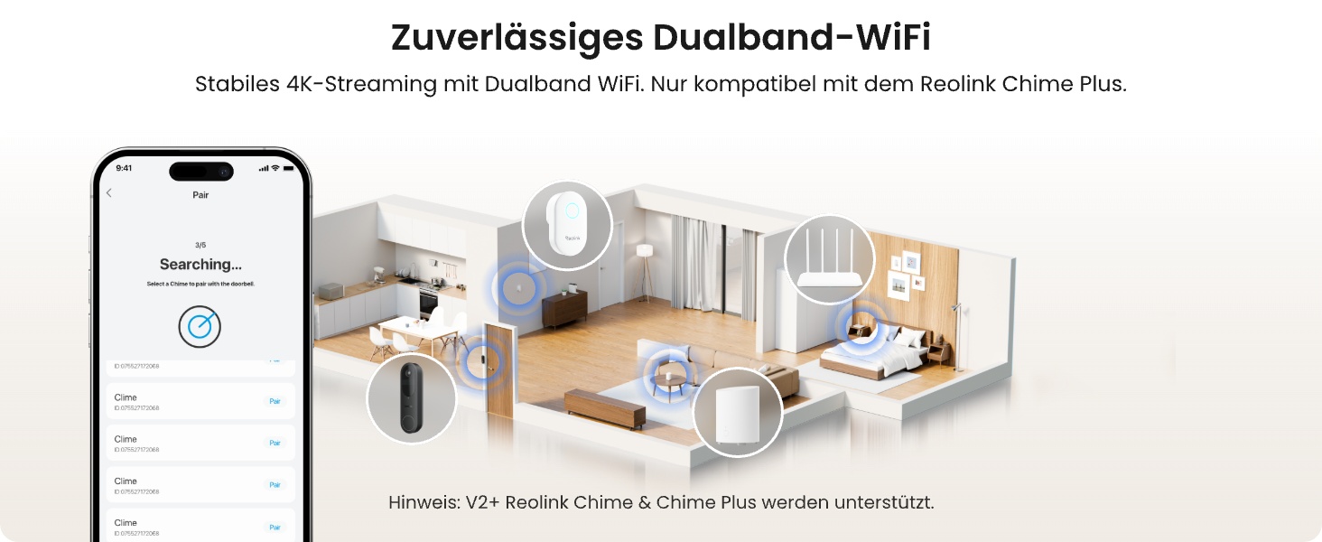 Reolink Akku-Türklingel mit Home Hub Mini, 2K-Kamera mit 1:1-Ansicht – Detail 12