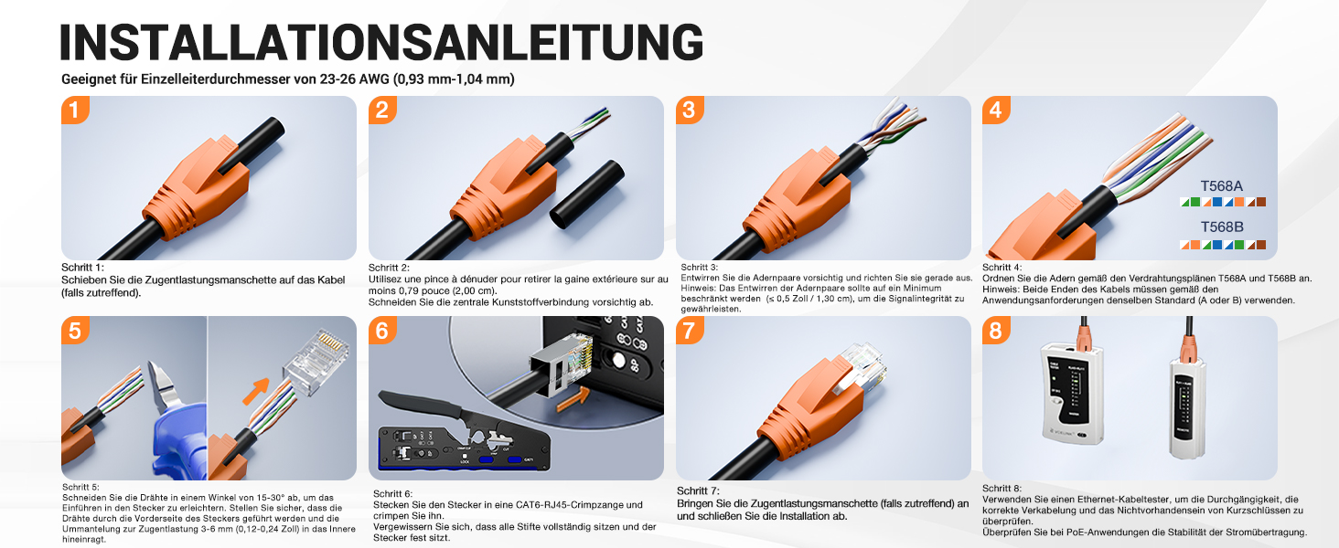 VCE CAT 7 RJ45-Stecker geschirmt, vergoldet – Detail 5
