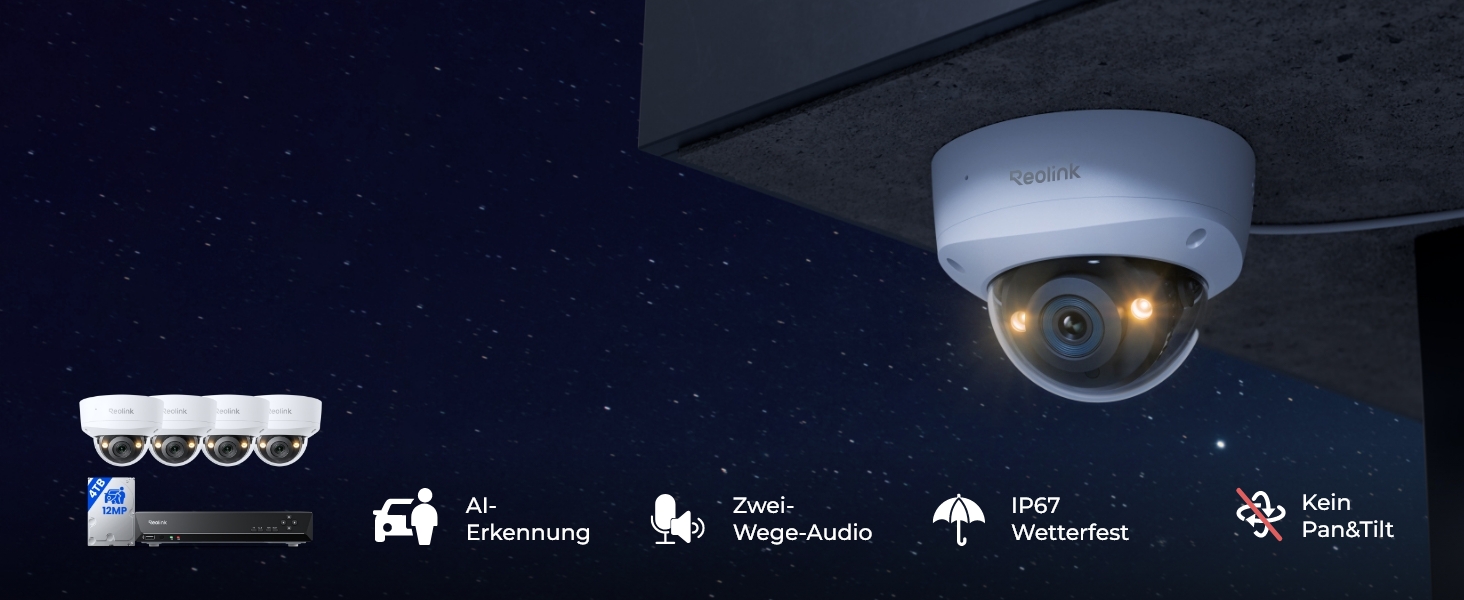 Reolink RLK8-1200V4-A-4TB Überwachungsset mit vier 12-MP-Kameras – Detail 1