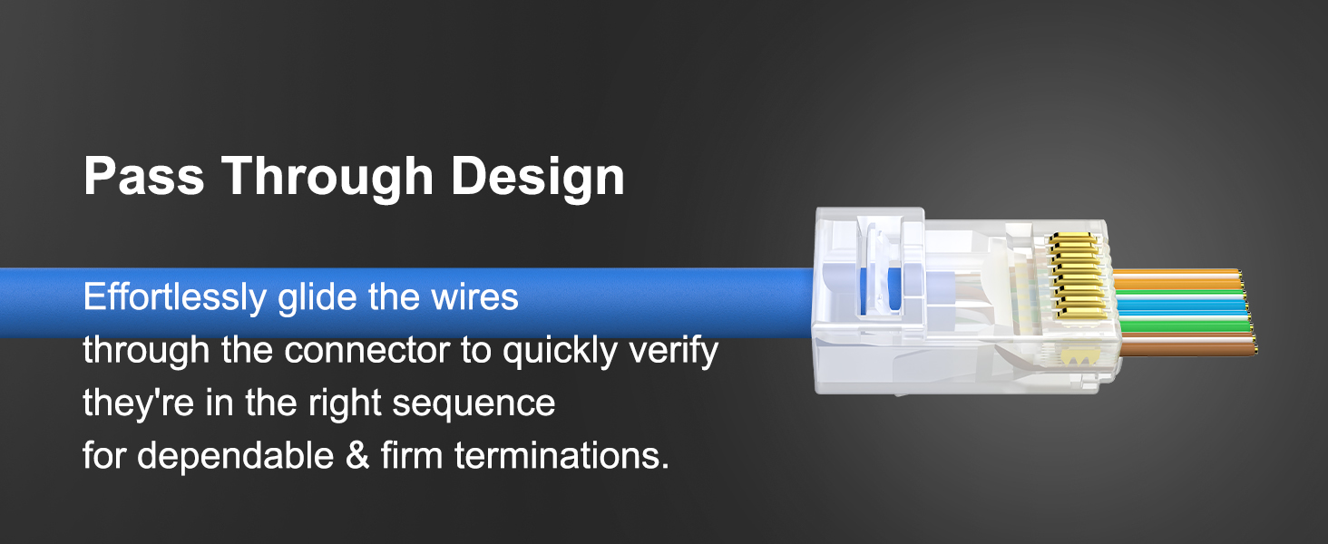 Solsop geschirmte RJ45-Durchgangsstecker Cat 6 Cat 6A – Detail 3