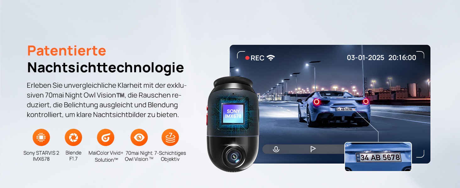 70mai 4K Omni X800 Dashcam – Detail 5