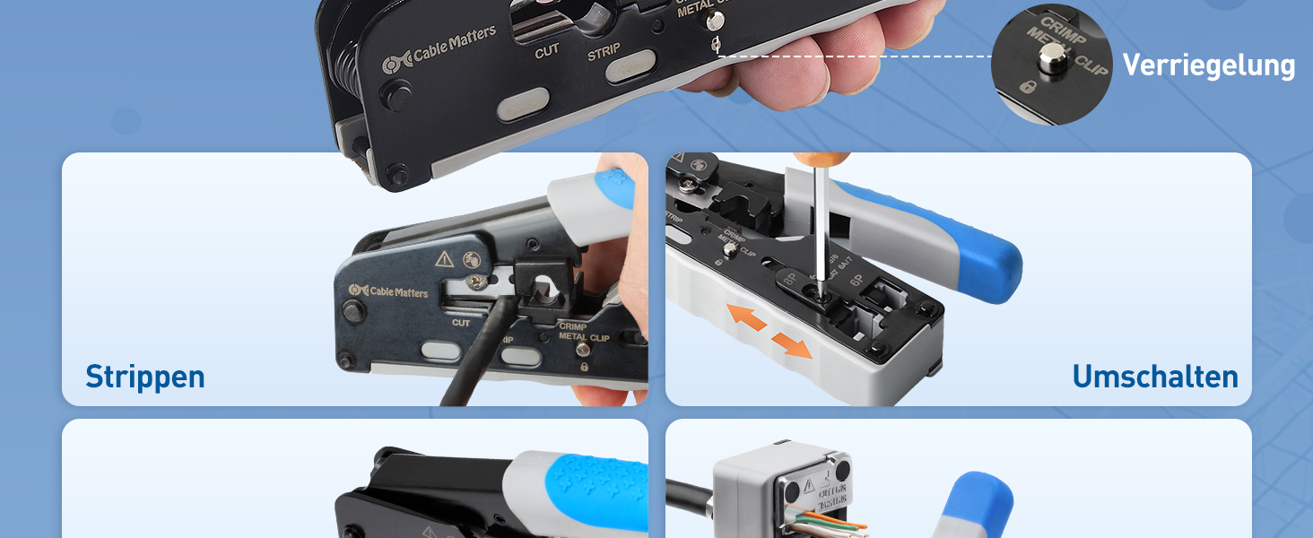 Cable Matters All-in-One RJ45 Crimpzange – Detail 3