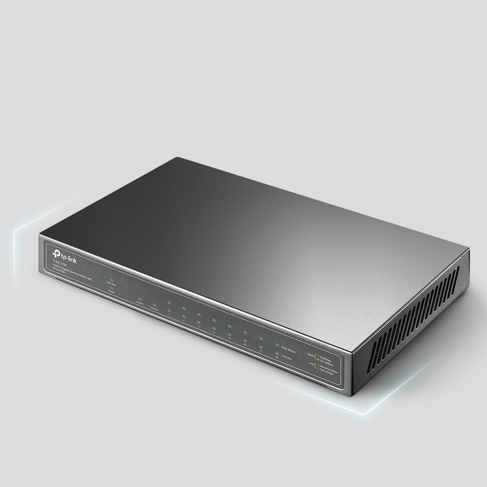 TP-Link TL-SG1210P PoE Switch mit acht PoE+-Ports und einem SFP-Port – Detail 9