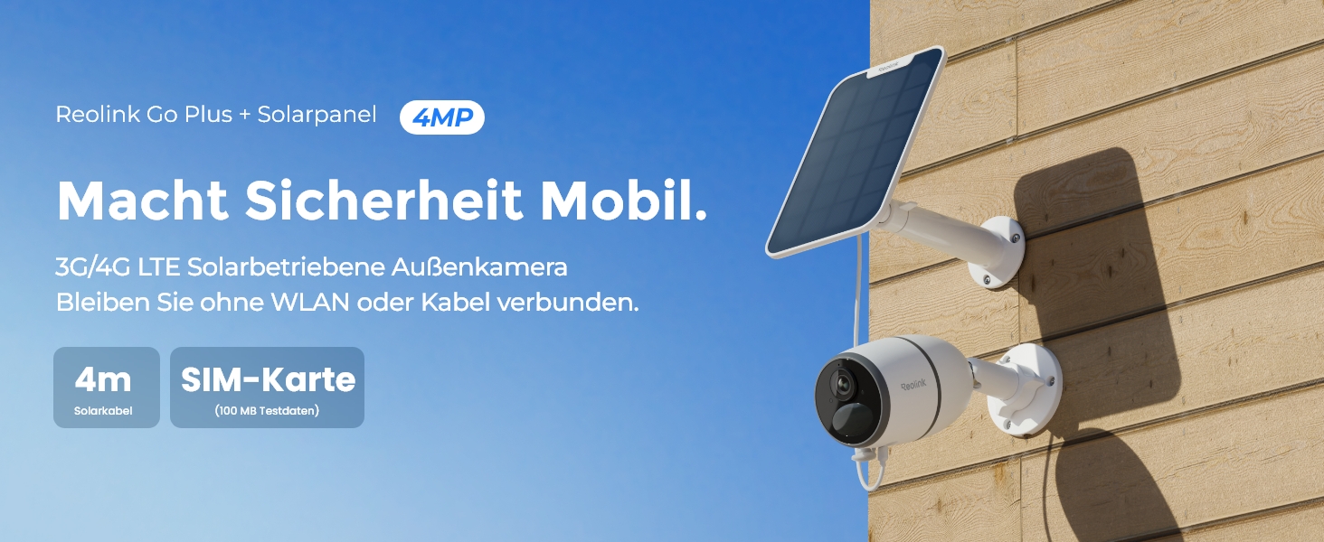 Reolink Go Plus 4G LTE Solarkamera mit Solarpanel und SIM-Karte – Detail 1