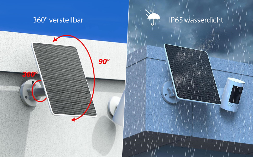 Yunseity Solarpanel für Ring Kamera mit Halterung – Detail 4