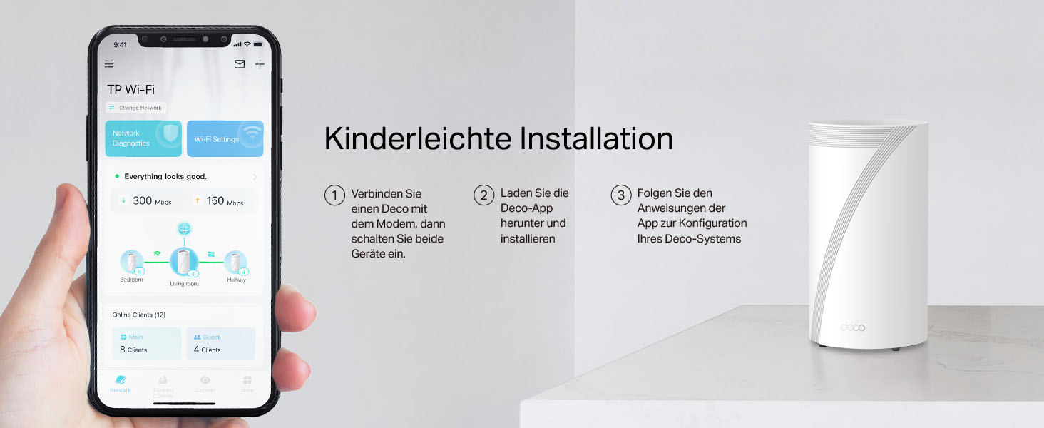 TP-Link Deco BE65 Wi-Fi 7 Mesh-System – Detail 7