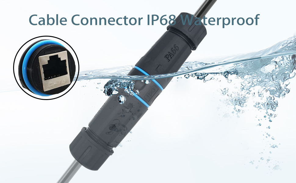 CTRICALVER wasserdichte RJ45 Kupplung Cat6 IP68, Produktdetails – Detail 2