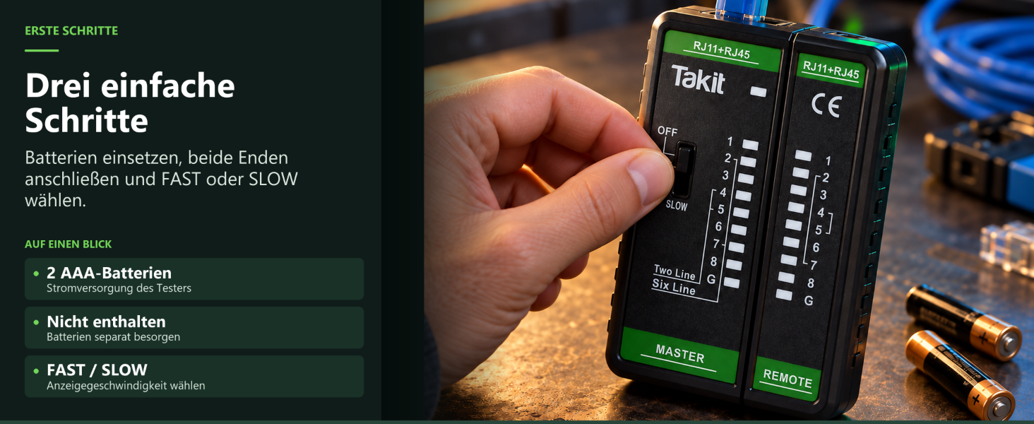 Takit Netzwerktester RJ45 CAT5e bis CAT8 – Detail 6