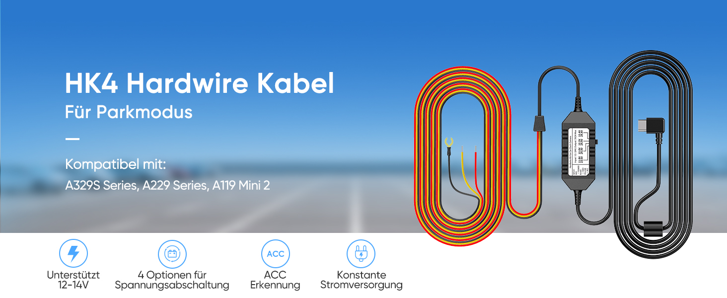VIOFO HK4 Acc Hardwire-Kit mit ACC- und Niederspannungsschutz – Detail 1
