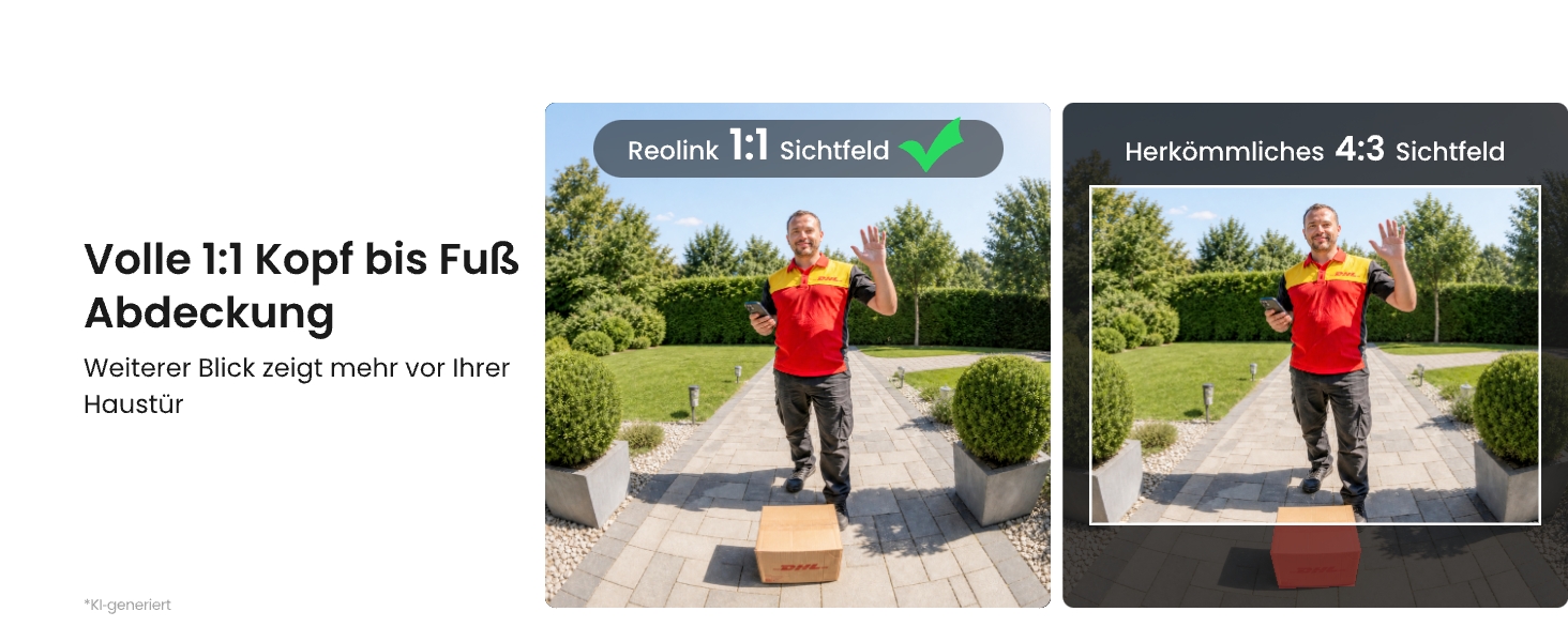 Reolink Akku-Videotürklingel Gen. 2 mit 1:1-Kamera für Haustüren – Detail 4